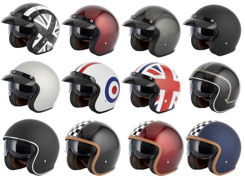 Open face motorcycle helmet - motorcycle,
