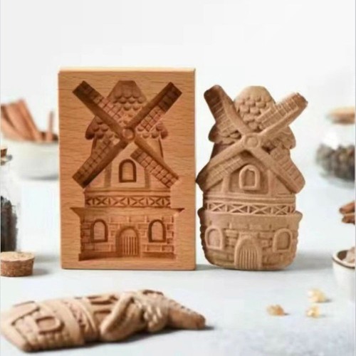 Making wooden cookie mold - making,