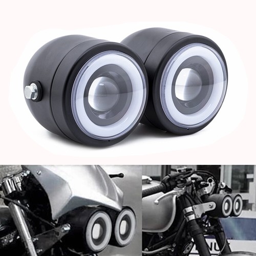Black motorcycle twin - 2x,