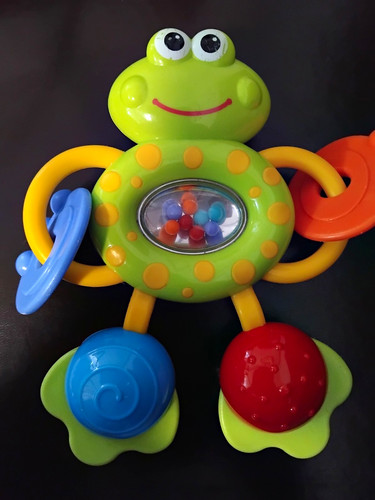 Elc sensory frog rattle b - frog, +