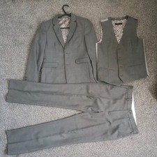 Boys Suits Boys Grey Suit Boys Wedding Suit Page Boy Party Prom Formal 5 Piece