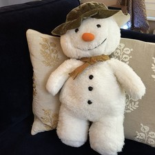 Vintage Raymond Briggs The Snowman Plush Bear 1985 Cuddle Toy PJS Case Zip Back