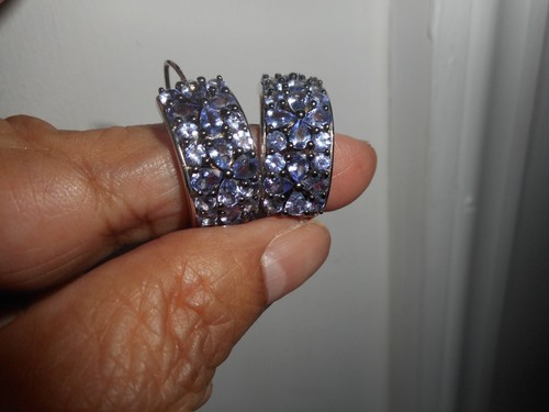 Sterling silver tanzanite - silver,