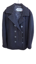 Schott 740N Pea Coat Black