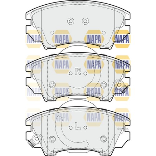 Brake pads set - brake, vauxhall