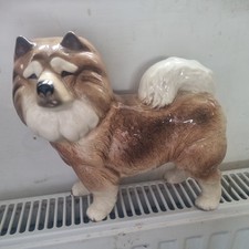 Beautiful Vintage Ceramic Chow Chow Dog Figurine Excellent Condition