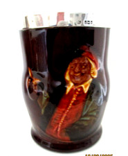 RARE ROYAL DOULTON KINGSWARE ANTIQUE SILVER RIMMED BEAKER - HOLGARTH #2