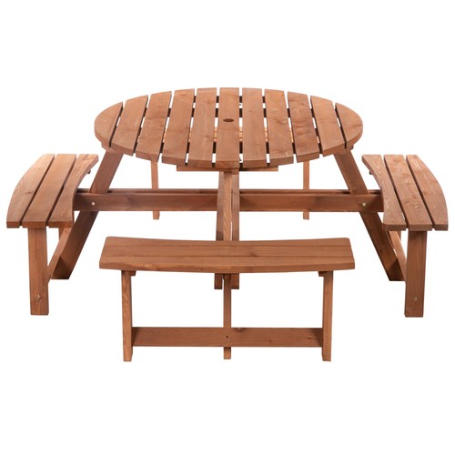 Wooden garden dining set - wooden,