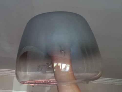 Lampshade glass metallic for - metallic,