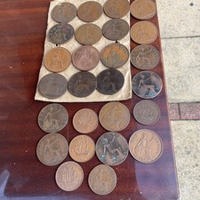 British 'Copper' 'Brass' Pre-Decimal Coin Job Lot 