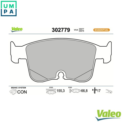 Brake pad set - pad,