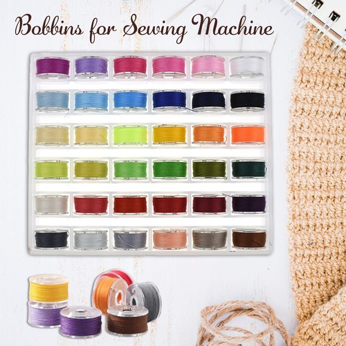 Pre filled sewing bobbins - pre,