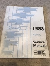 1988 Chevrolet Nova Service