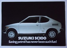 SUZUKI SC100 orig 1979 UK Mkt Sales Leaflet Brochure - Cervo Whizzkid