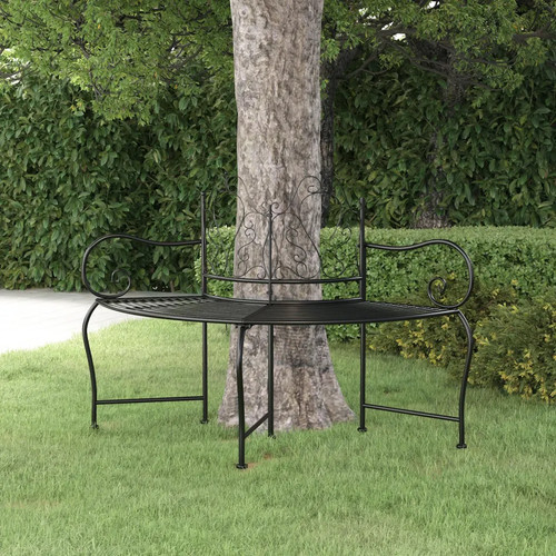 Walplus tree bench black - tree,