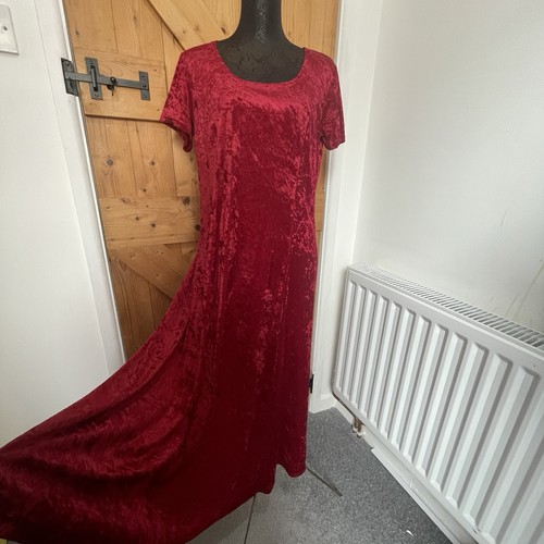 Vintage 90s red velvet newlook - red,