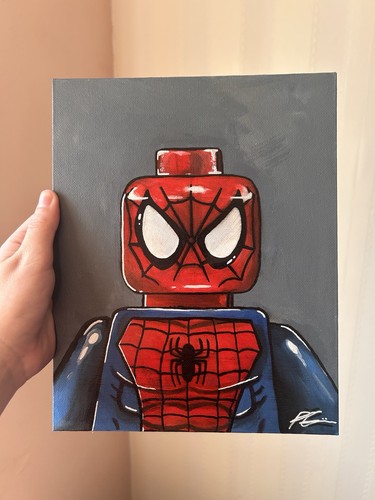 Spider man original painting - original,