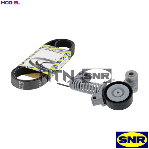 Vribbed belt set - vribbed, for