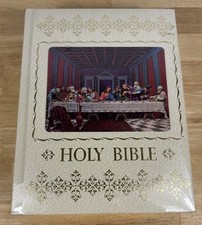 Holy Bible King James Version Home Health Education Service 1976 3D Cover Sealed