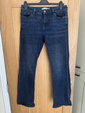 Women’s Ladies Next Dark Blue Bootcut Mid Rise Jeans Size 14L leg L32”  VGC