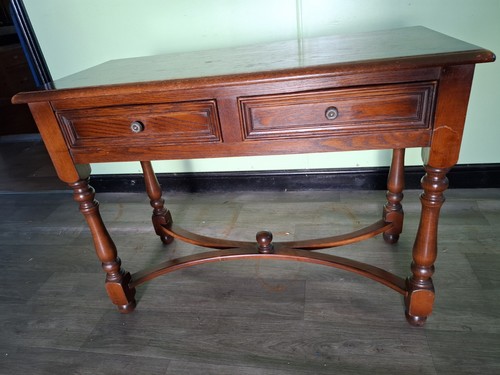 Vintage oak hall console table - oak, hall/console