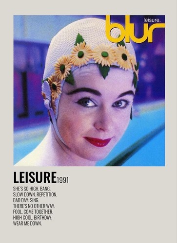 Blur leisure album print - album,