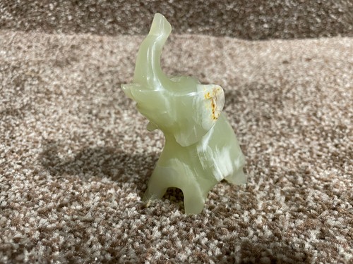 Vintage small carved - carved, elephant