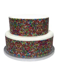 A4 Edible Decor Icing Cake Sprinkles hundreds thousands Ribbon Border Edging