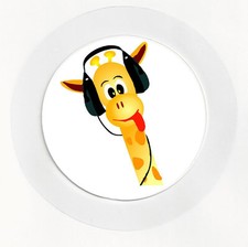 DJ Giraffe Cute  Car Tax Disc