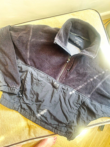 Superdry fleece jacket black - fleece,