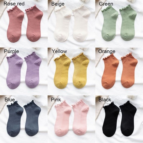 Short ankle socks women frilly - socks,