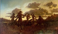 SUPERB OLD OIL - AFRICAN