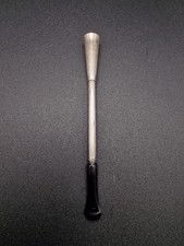 Vintage Art Deco Engine Turned Sterling Silver Bakelite Long Cigarette Holder