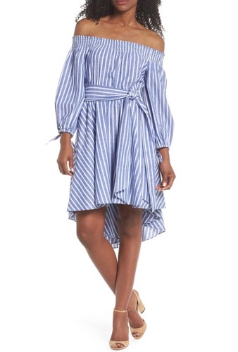 Eliza striped off shoulder - eliza,