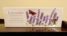 Pack of guest soaps, 3 x 40g, lavender