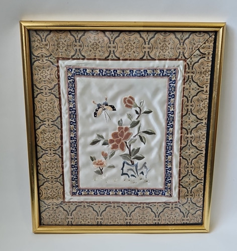 Framed chinese flowers - framed,