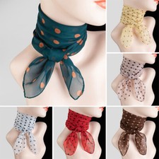 Ladies Retro Polka Dot Chiffon