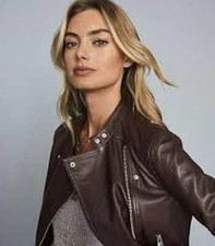 $695 REISS Tallis Leather Moto