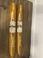 Vintage Nash Cruisers Wooden Water Skis Junior Size
