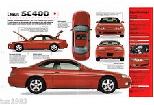 LEXUS BROCHURES / Road Tests Collection:SC400,LS400,GS300,SC,400,LS,GS 300,1998,