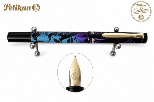 Pelikan black fountain pen - pelikan,