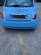 FIAT 500 REAR BUMPER AZZURRO