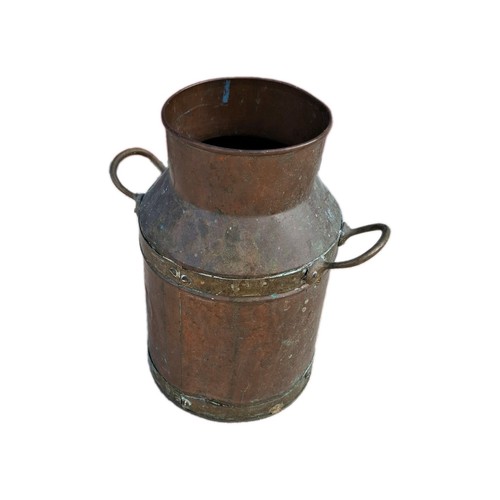 Vintage copper brass banded - &,