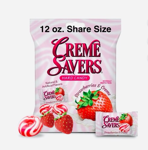 Creme savers strawberries - creme, 🍓