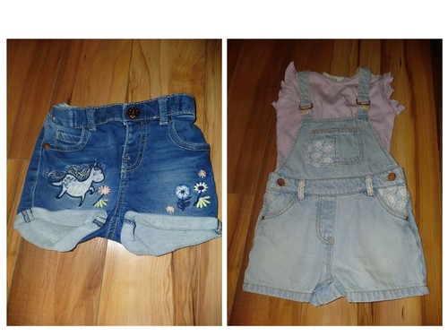 Lovely short denim dungarees - denim,