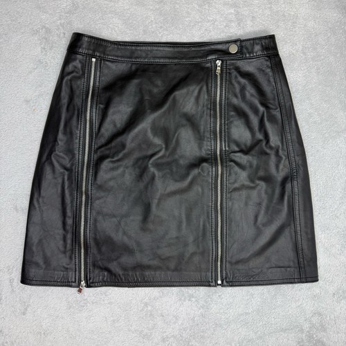 Brand black leather zip - j,