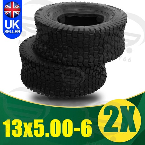 2pcs 13x5 ride mower - 13x5.00-6, on