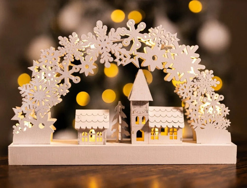 Christmas candle bridge - candle,