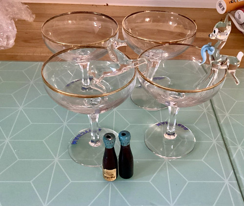 Babycham set glass coupe - babycham, 4