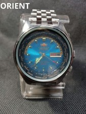 Orient World Time Blue Dial